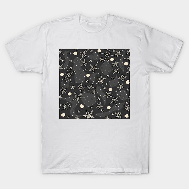 Winter Pattern T-Shirt by Kristina Stellar Scandinavian Land